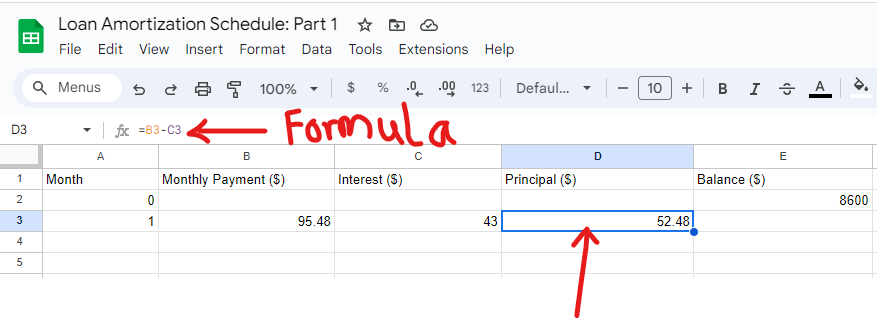 Example 1: Google Spreadsheet 3