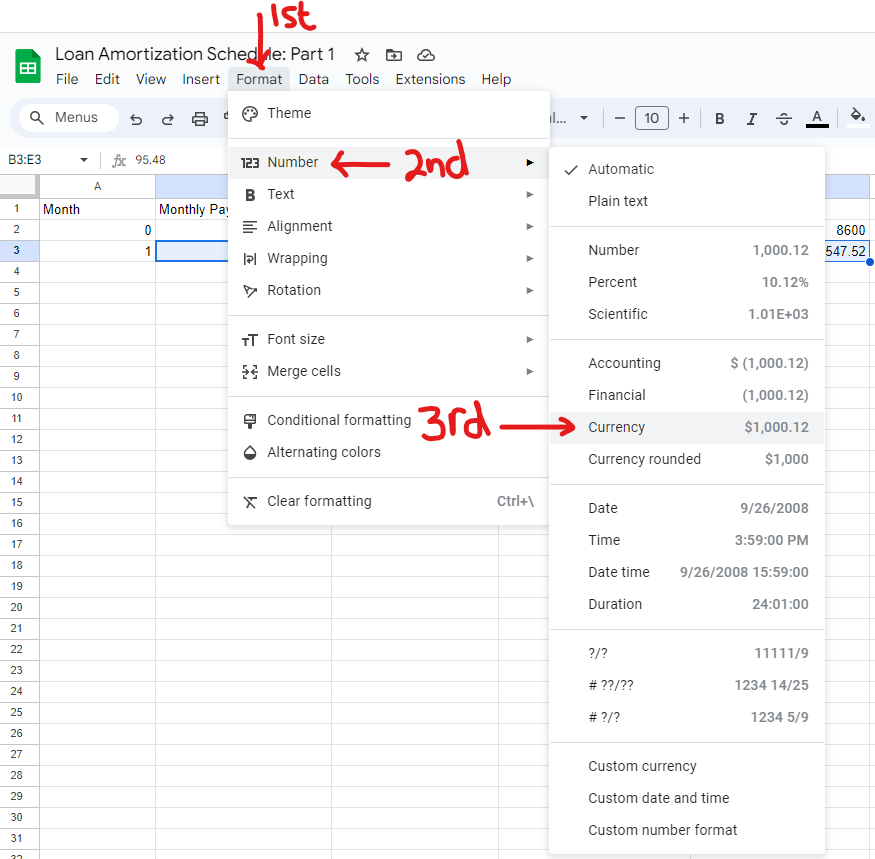 Example 1: Google Spreadsheet 5