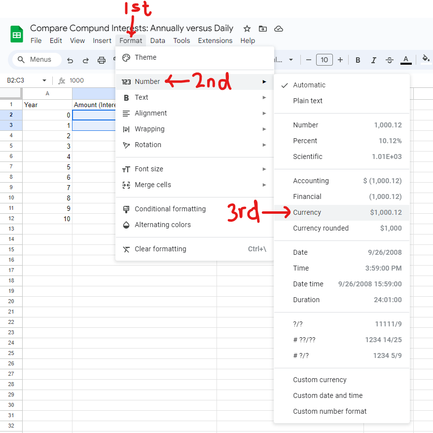 Example 1: Google Spreadsheet 4