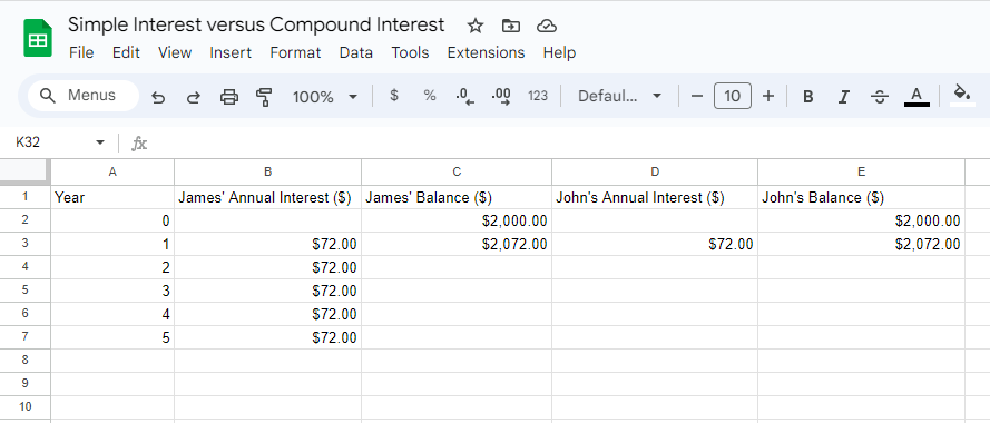Example 1: Google Spreadsheet 8