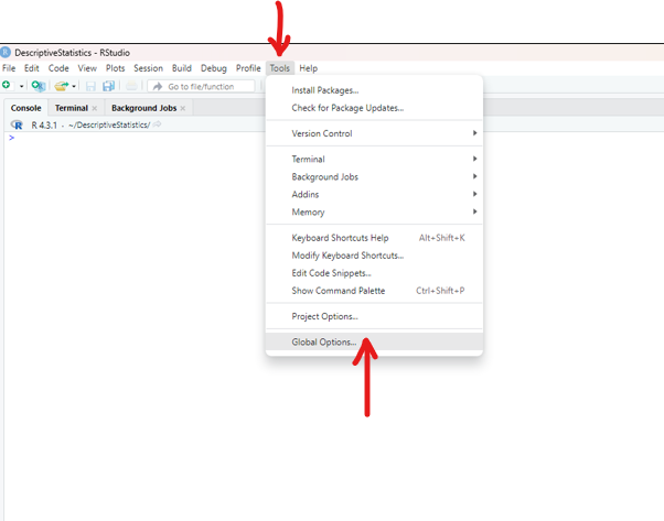 Run RStudio 7